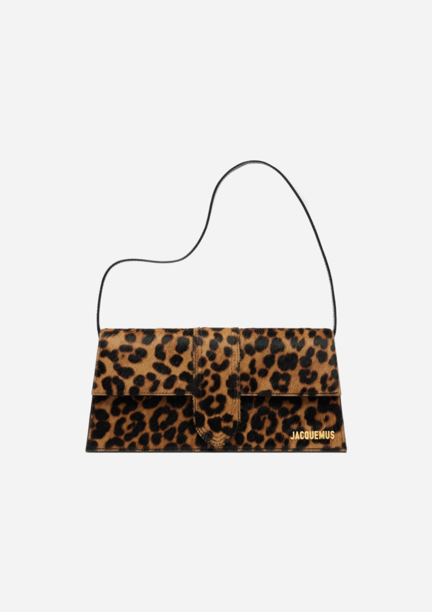 JACQUEMUS LE LONG BAMBINO PRINT LEOPARD BROWN