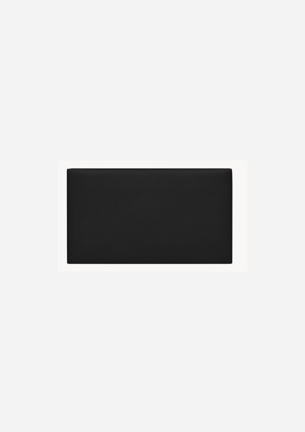 SAINT LAURENT POCHETTE UPTOWN IN PELLE GOFFRATA GRAIN DE POUDRE BLACK