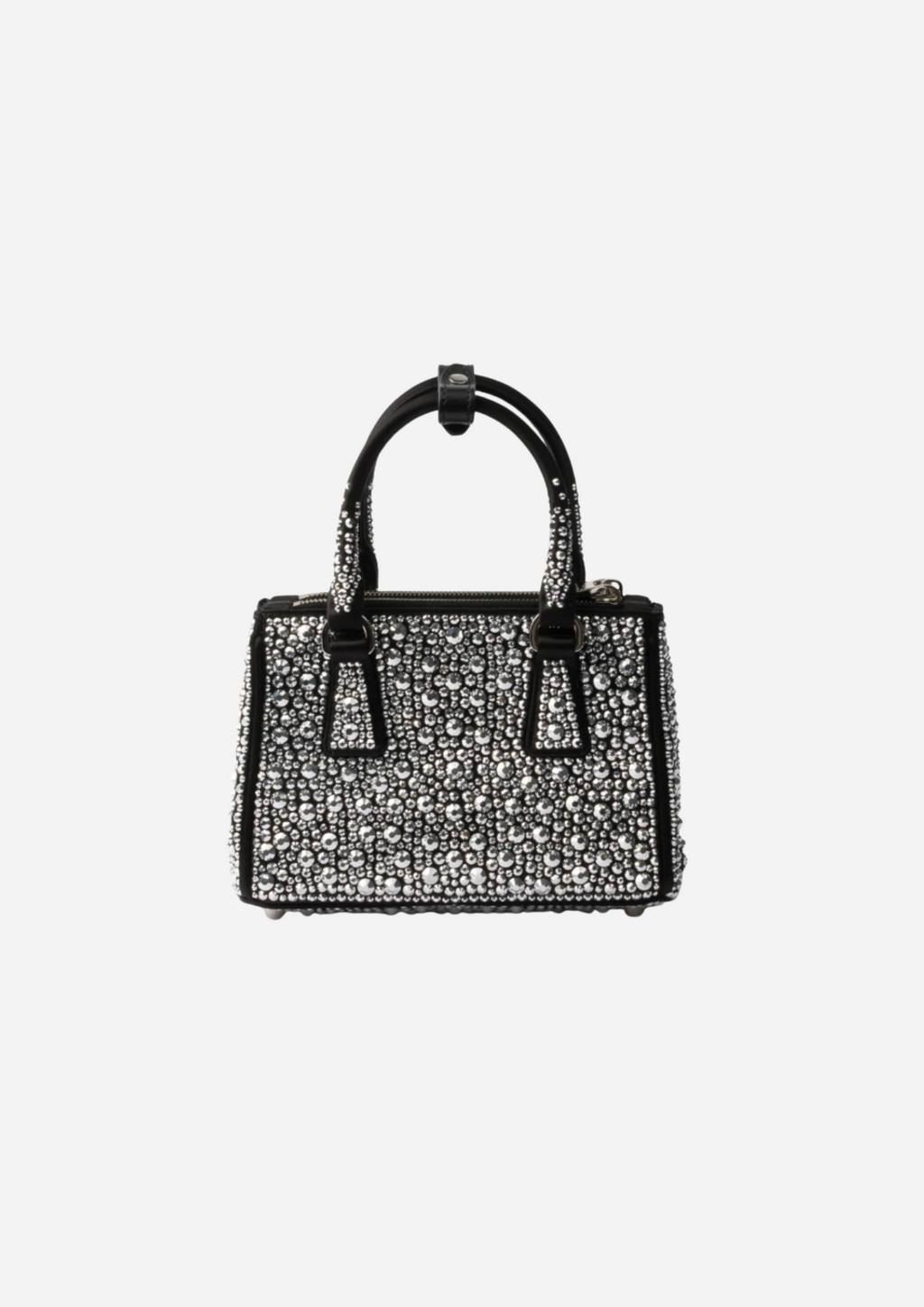 BORSA PRADA GALLERIA MINI IN RASO CON CRISTALLI