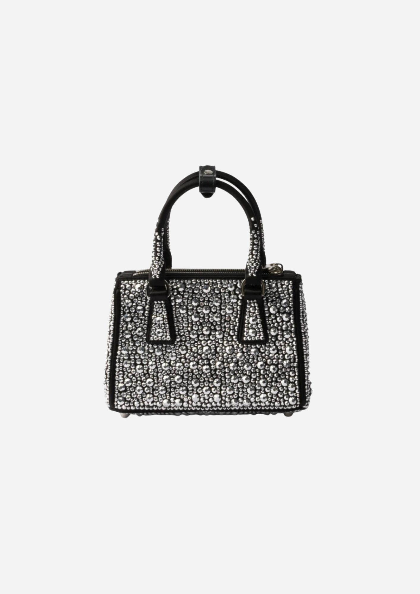 BORSA PRADA GALLERIA MINI IN RASO CON CRISTALLI