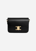 CELINE BORSA TRIOMPHE CLASSIQUE IN PELLE DI VITELLO LUCIDA NERA
