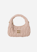 MIU MIU HOBO WANDER KLEIN NAPPA MATELASSÉ ROSÉ