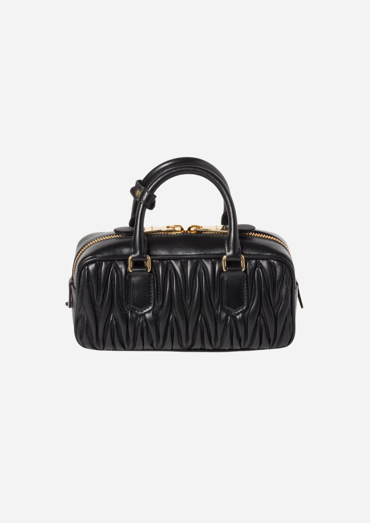 MIU MIU BORSA ARCADIE EN NAPPA MATELASSÉ RÉGULIER NOIR