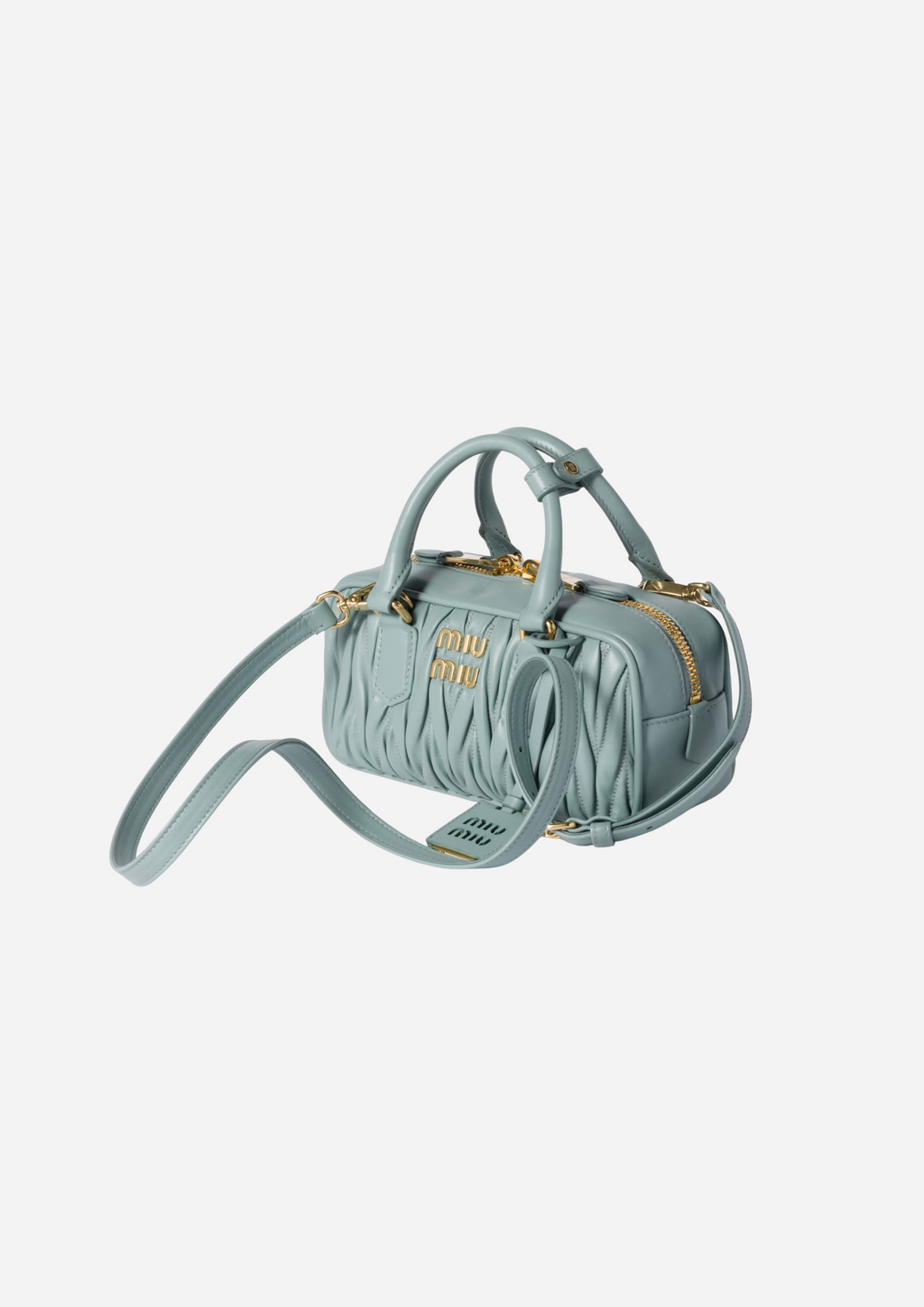 MIU MIU ARCADIE BAG IN REGULAR NAPPA QUILTED SAP GREEN