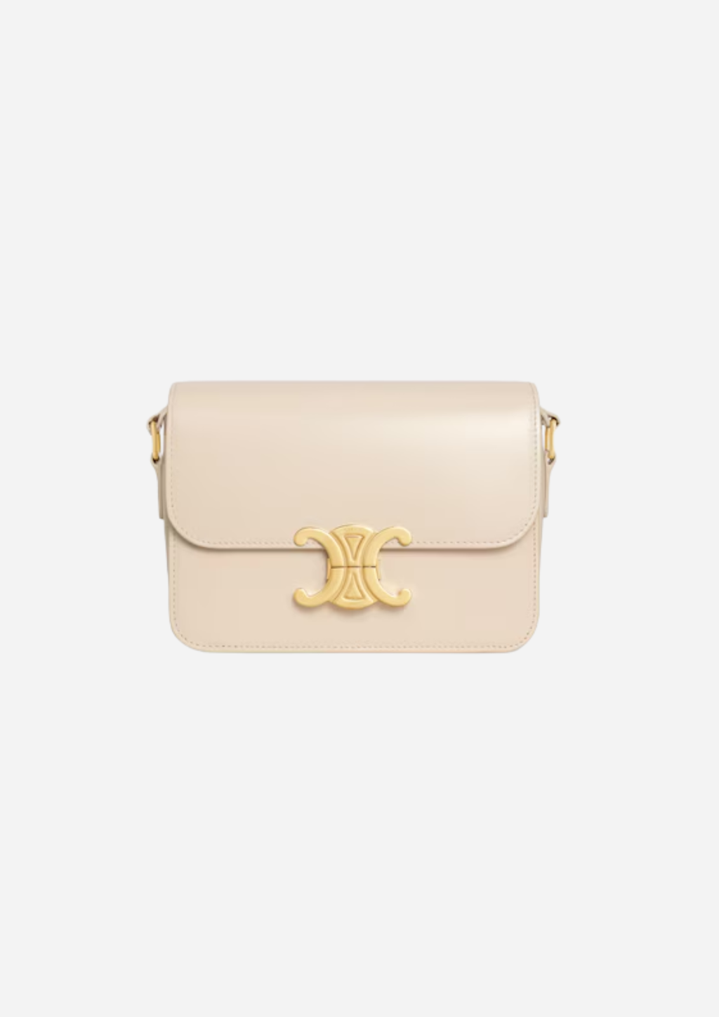 CELINE BORSA TEEN TRIOMPHE AUS GLÄNZENDEM KALBSLEDER BEIGE