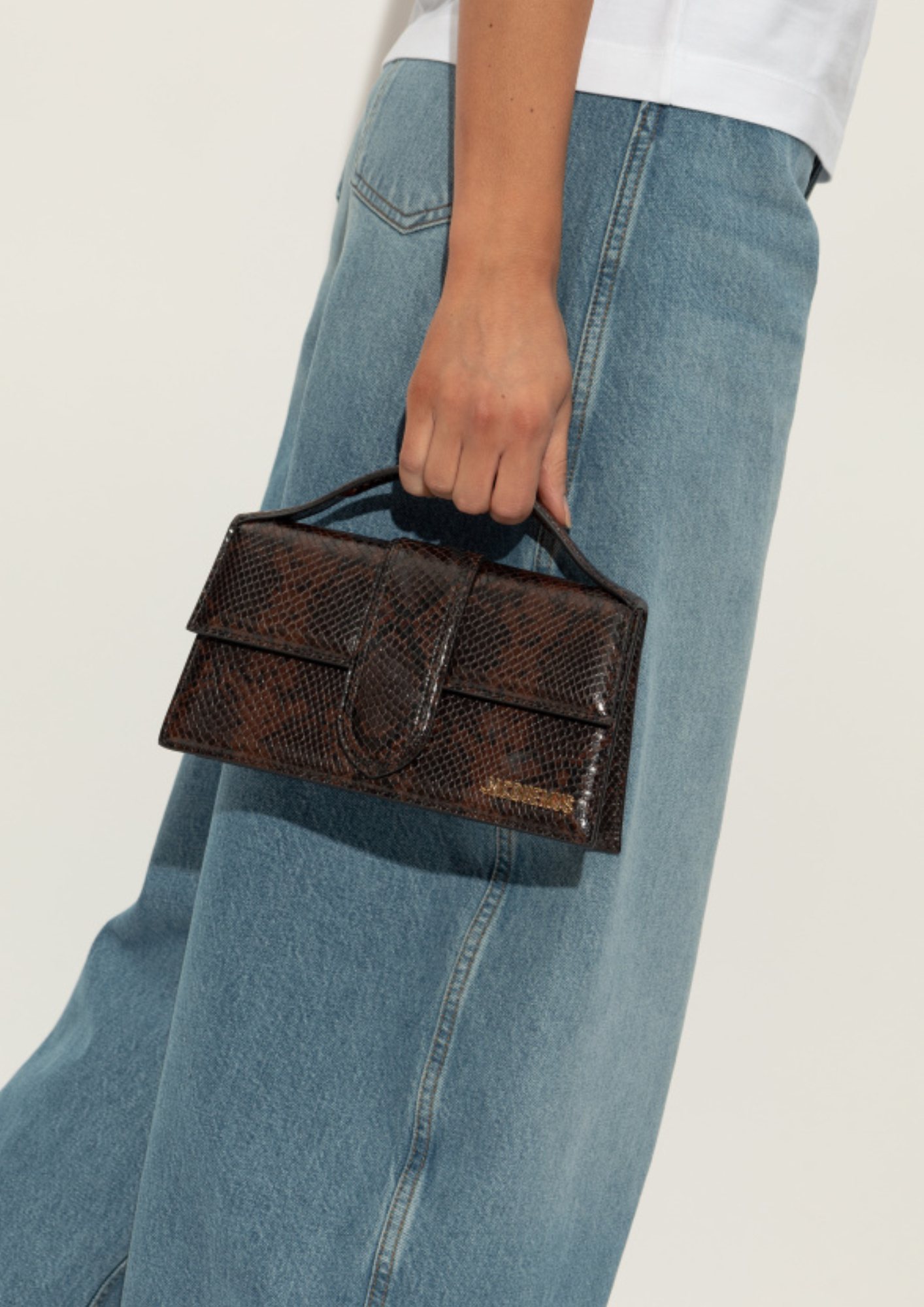 JACQUEMUS LE GRAND BAMBINO PYTHON