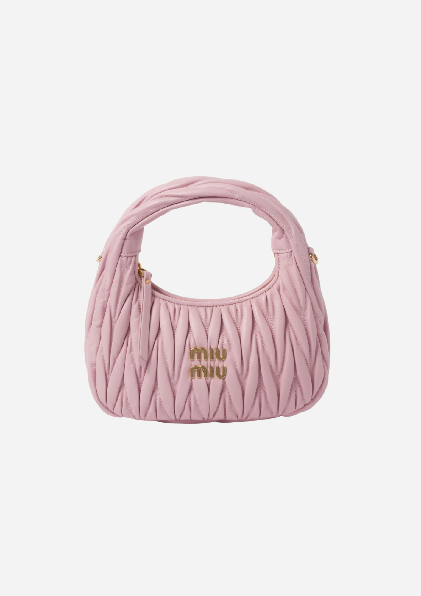 MIU MIU HOBO WANDER KLEIN NAPPA MATELASSÉ ALABASTER