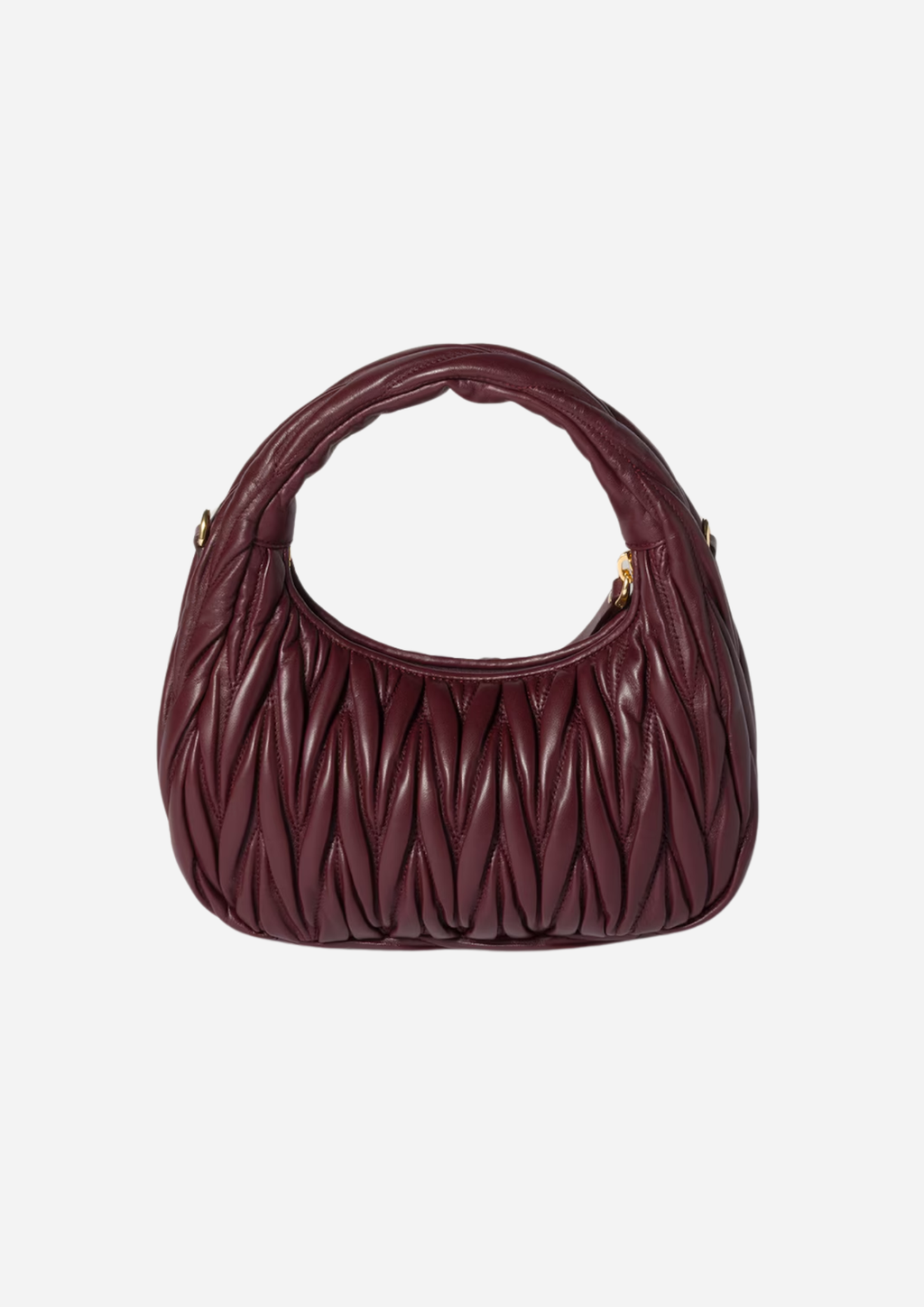 MIU MIU HOBO WANDER KLEIN NAPPA MATELASSÉ BORDEAUX