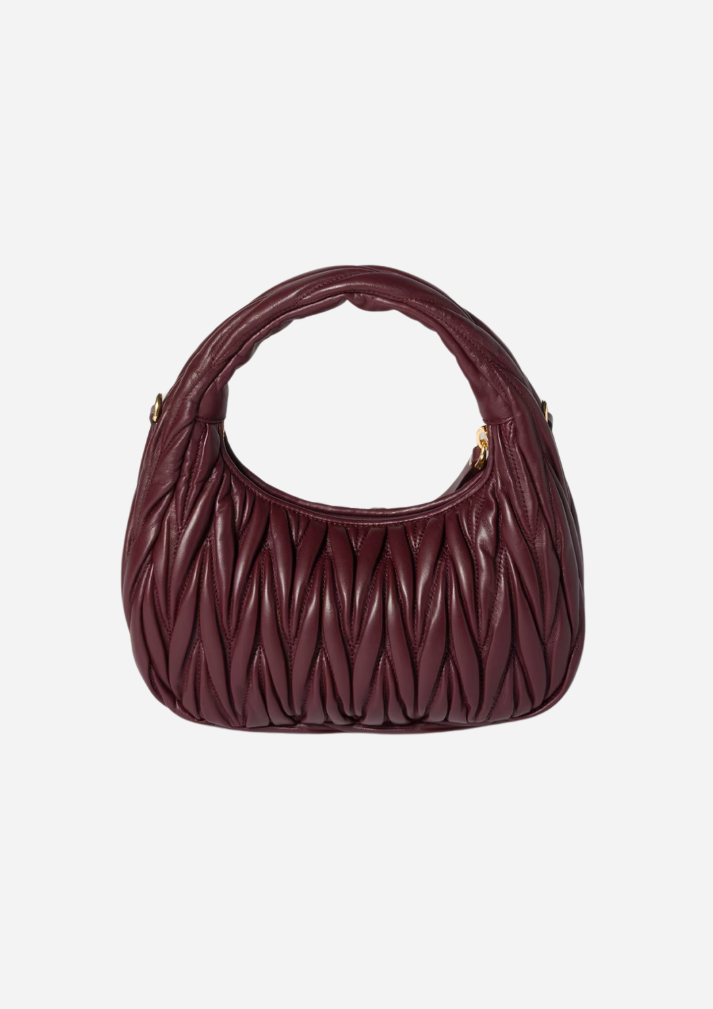 MIU MIU HOBO WANDER KLEIN NAPPA MATELASSÉ BORDEAUX