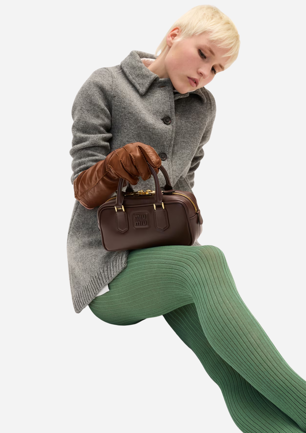 MIU MIU BORSA ARCADIE REGULAR IN PELLE RADICA
