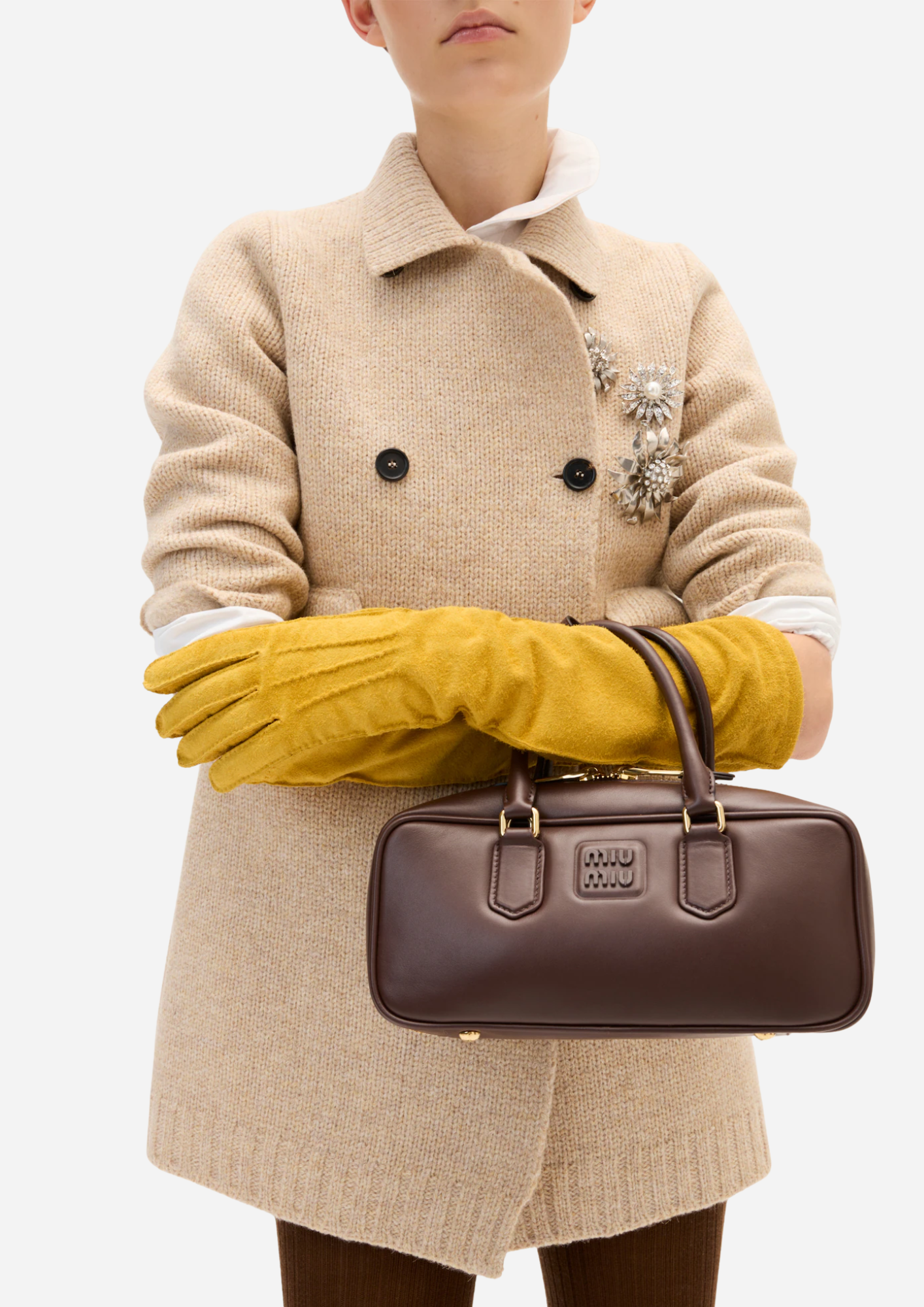 MIU MIU BORSA ARCADIE LARGE AUS RADICA-LEDER
