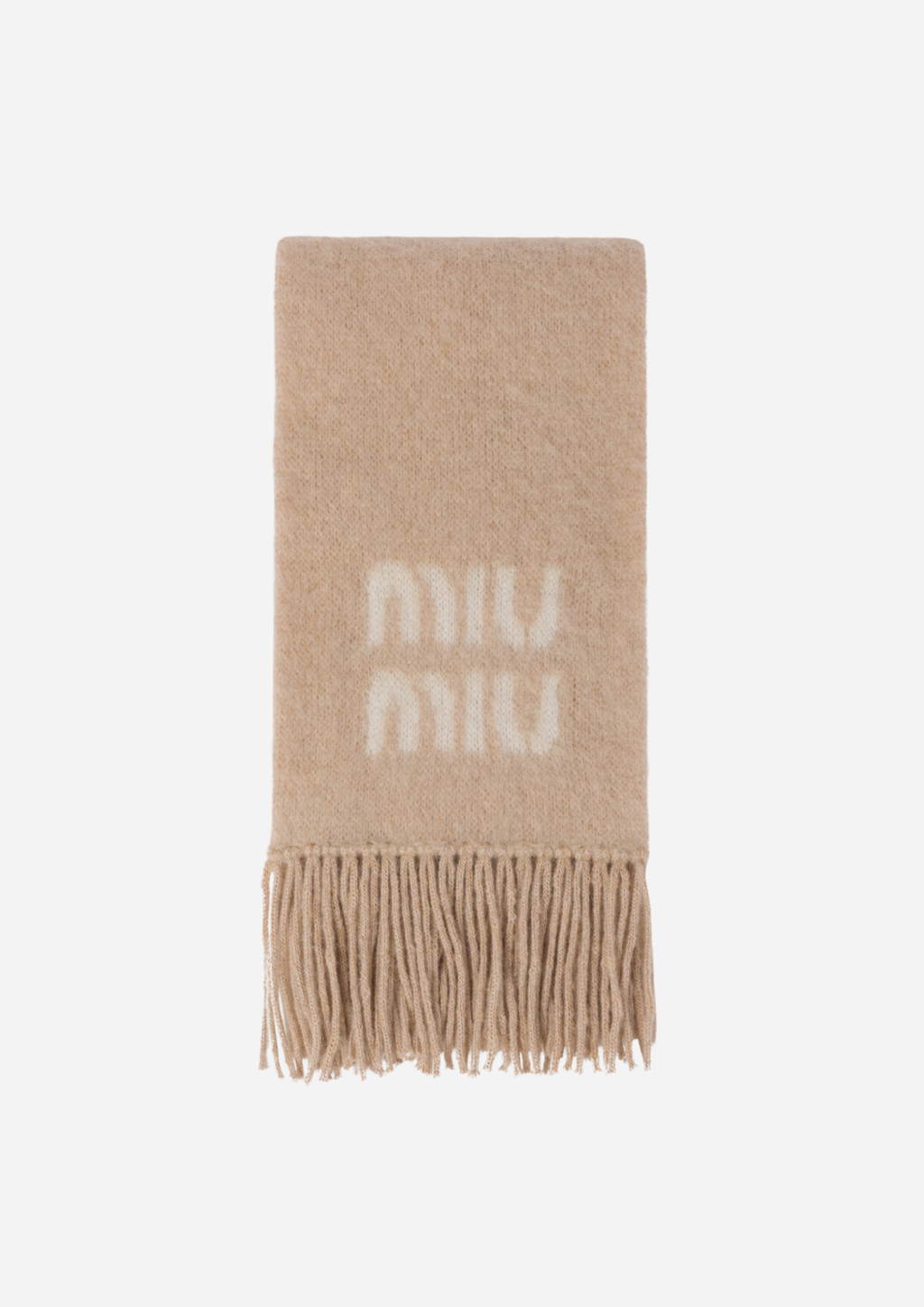 MIU MIU SCHAL AUS NATÜRLICHER WOLLE UND MOHAIR