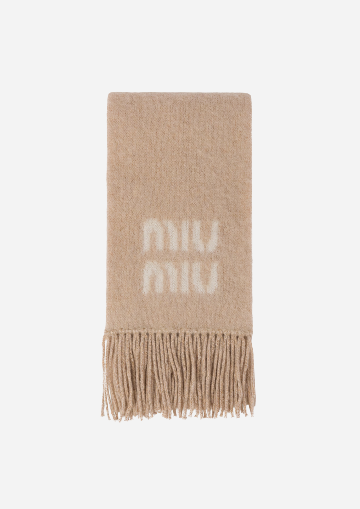 MIU MIU SCHAL AUS NATÜRLICHER WOLLE UND MOHAIR