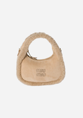 MIU MIU HOBO WANDER AUS SANDFARBENEM LAMMFELL