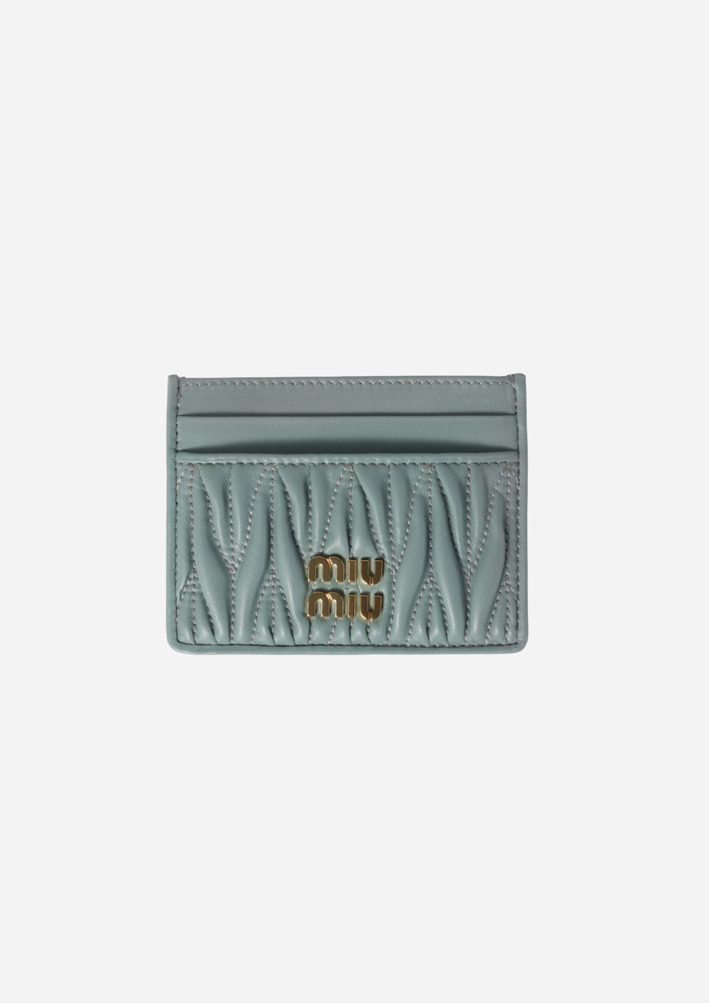 MIU MIU KLEINER KARTENHALTER AUS MATELASSÉ NAPPA IN LINFA