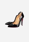 Christian Louboutin Hot Chick Décolleté 100 mm in Pelle Verniciata Nera