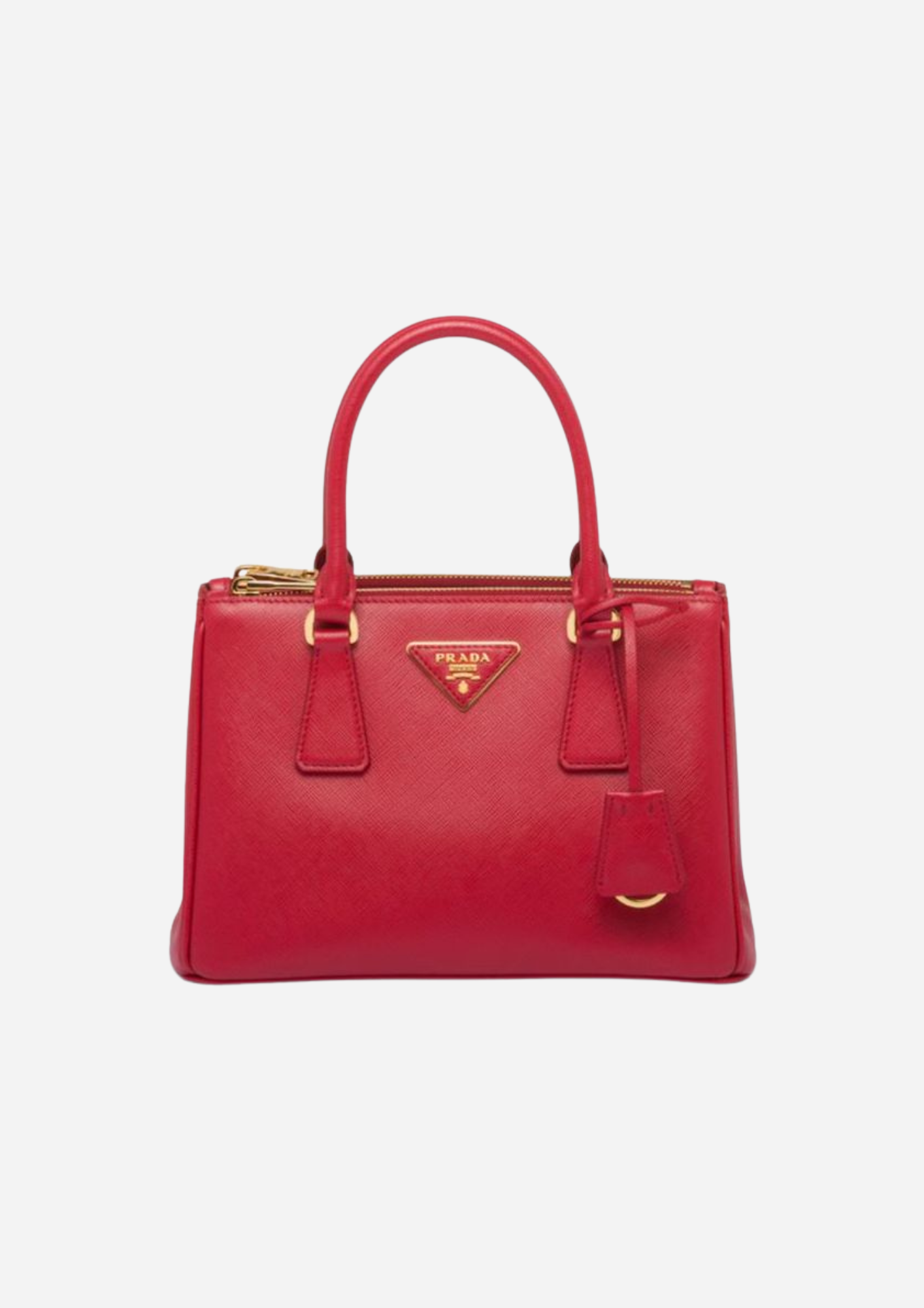 PRADA GALLERIA MINI-TASCHE AUS ROTEM SAFFIANO