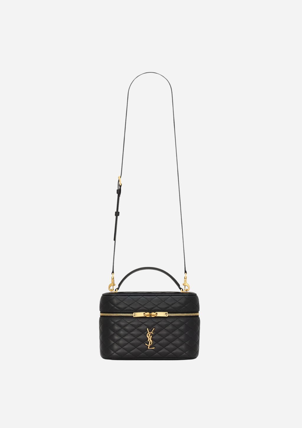 Saint Laurent Borsa Gaby Vanity Large in Pelle di Agnello Nera