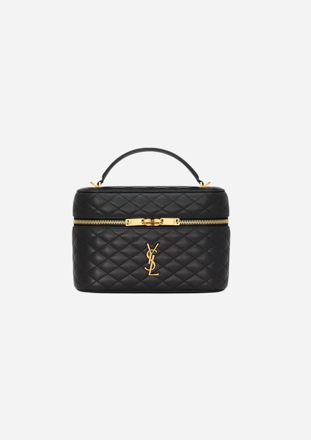 Saint Laurent Borsa Gaby Vanity Large in Pelle di Agnello Nera