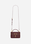 Saint Laurent Borsa Gaby Vanity Medium in Pelle di Agnello Rouge Cabernet