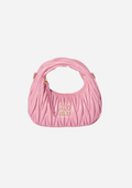 Miu Miu Borsa Hobo Mini Wander Matelassé Nappa Rosa