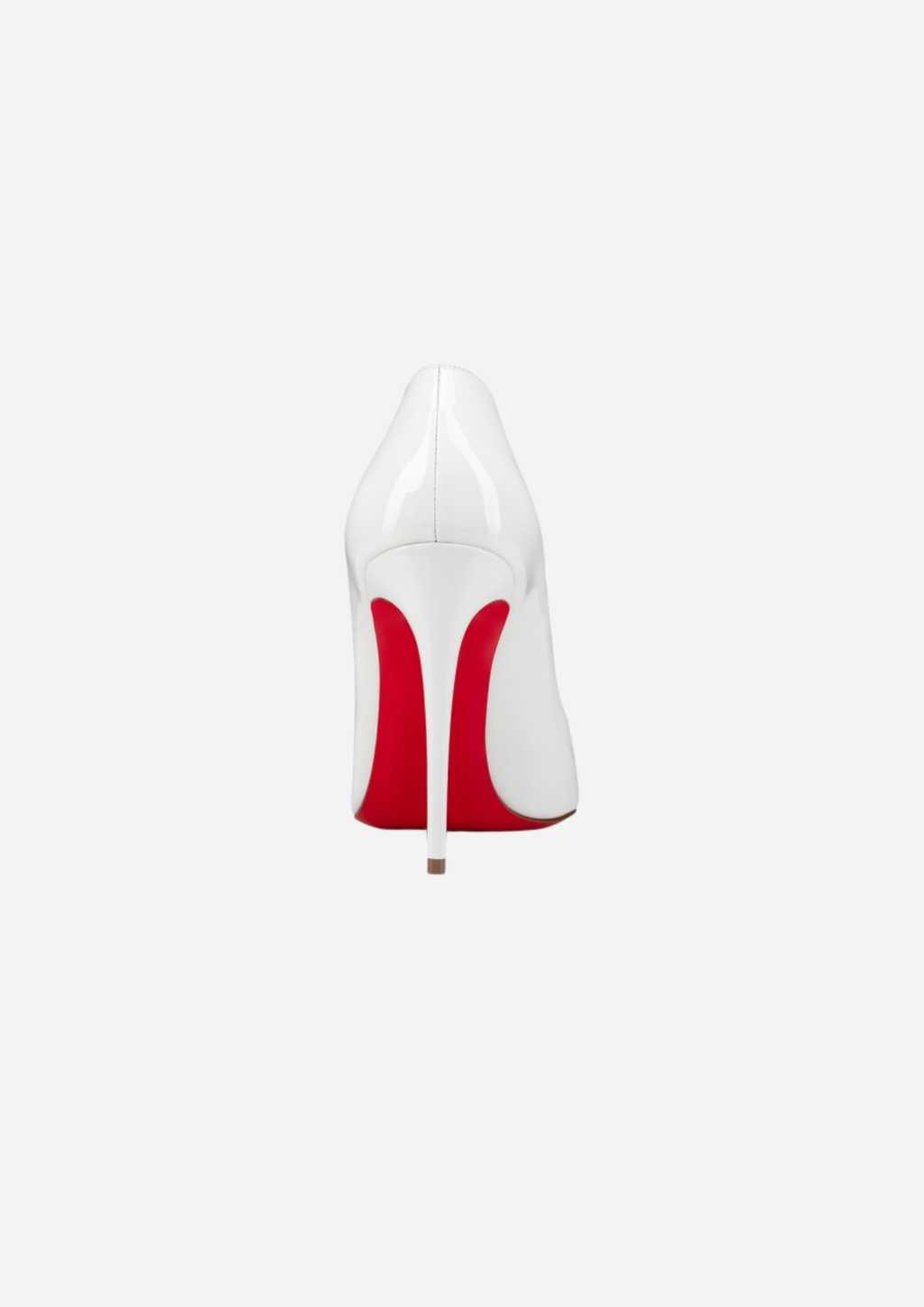 Christian Louboutin Hot Chick Décolleté 100 mm in Pelle Verniciata Bianca