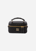 Miu Miu Vanity Bag Nera in Nappa Matelassé, vista frontale