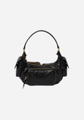 Miu Miu Pocket Borsa Nera in Nappa Multitasche