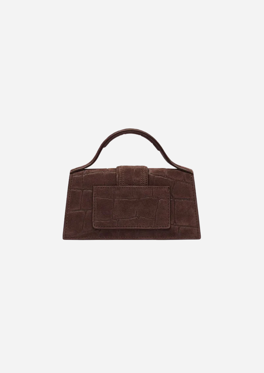 Jacquemus Le Bambino Effetto Coccodrillo Marrone Scuro