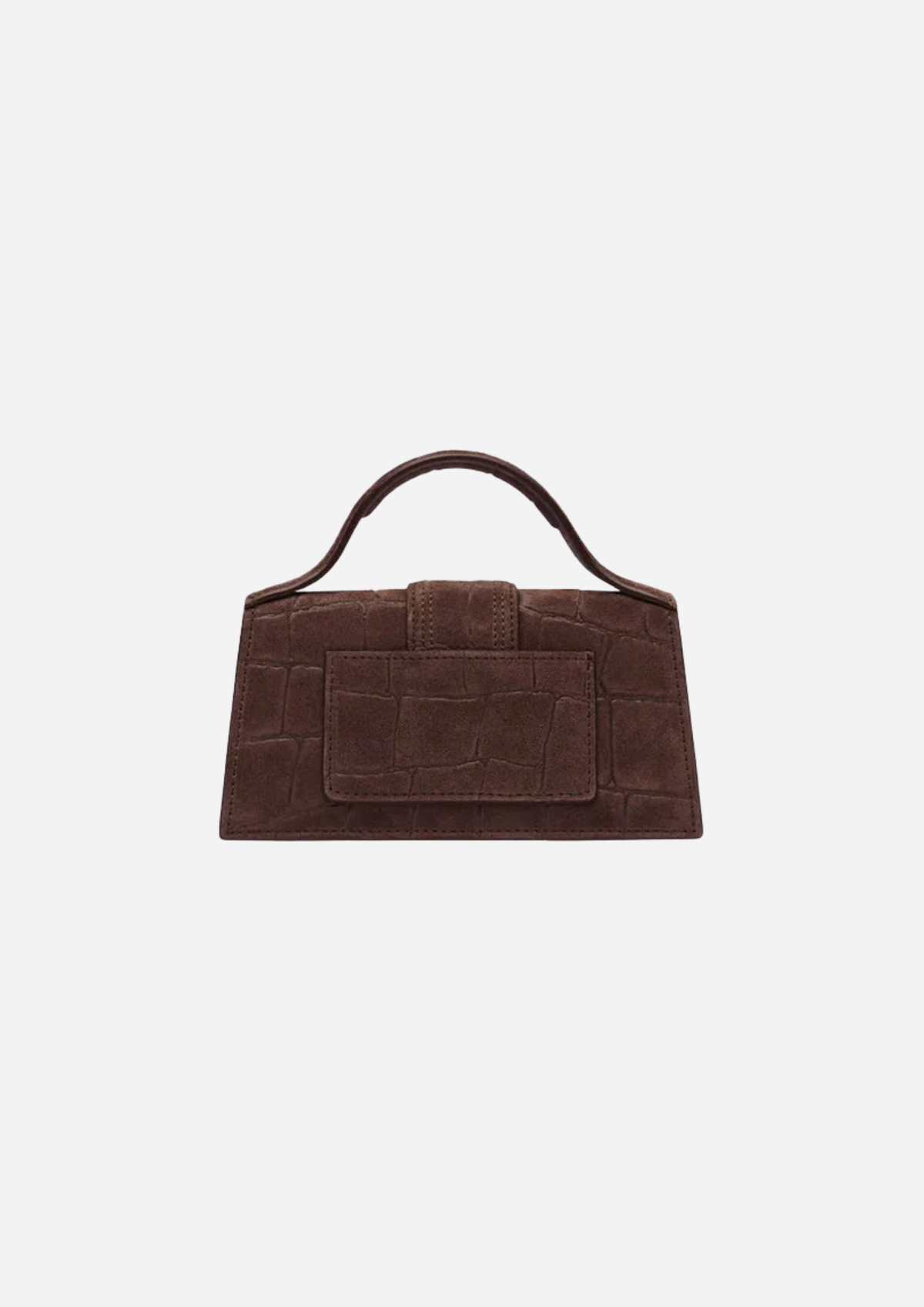 Jacquemus Le Bambino Effetto Coccodrillo Marrone Scuro