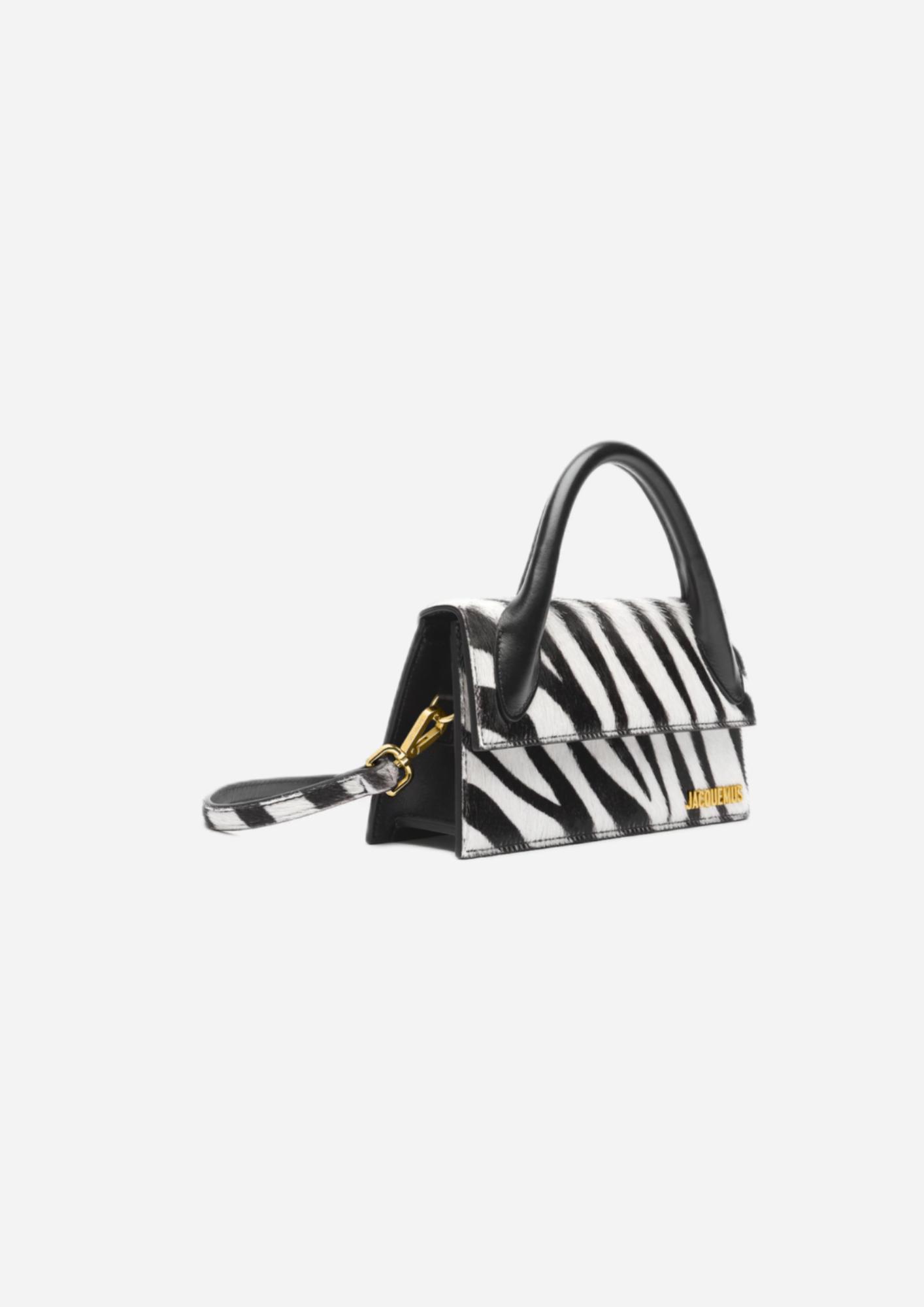 JACQUEMUS IL CHIQUITO LONG BLACK WHITE ZEBRA