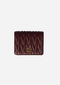 MIU MIU PORTAFOGLIO PICCOLO IN NAPPA MATELASSÉ BOURDEAUX