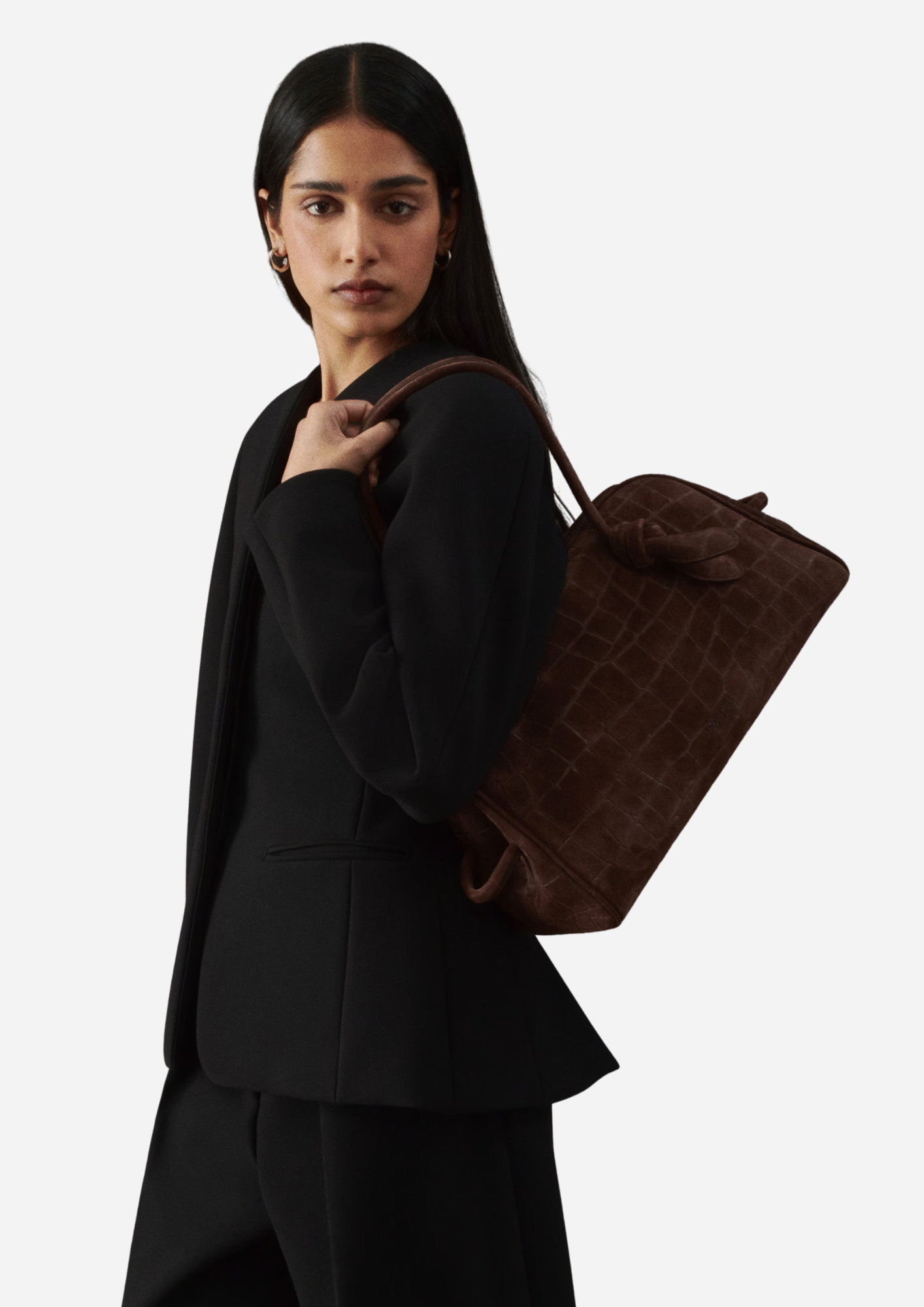 Jacquemus Le Turismo la Croisiere Dark Brown Croco